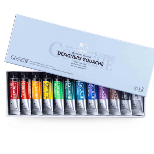 DESIGNERS GOUACHE PROFESIONAL X12 de ‘SHINHAN’ – Caja x12