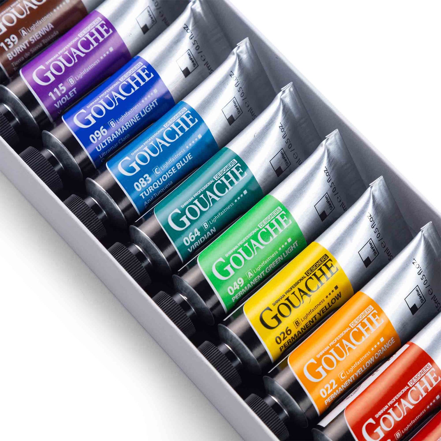 DESIGNERS GOUACHE PROFESIONAL X12 de ‘SHINHAN’ – Caja x12