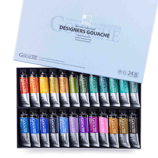 DESIGNERS GOUACHE PROFESIONAL X24 de ‘SHINHAN’ – Colores (B)