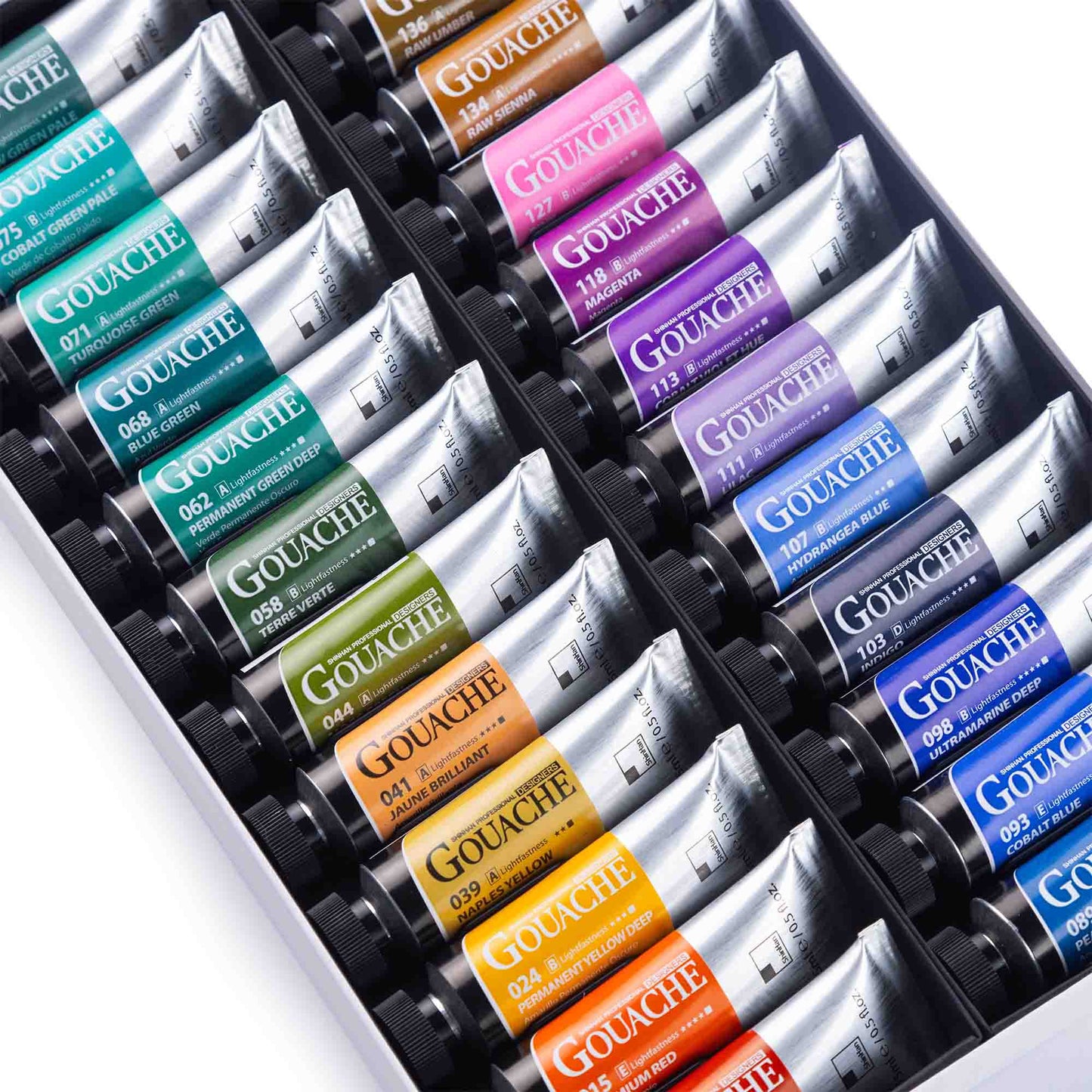 DESIGNERS GOUACHE PROFESIONAL X24 de ‘SHINHAN’ – Colores (B)