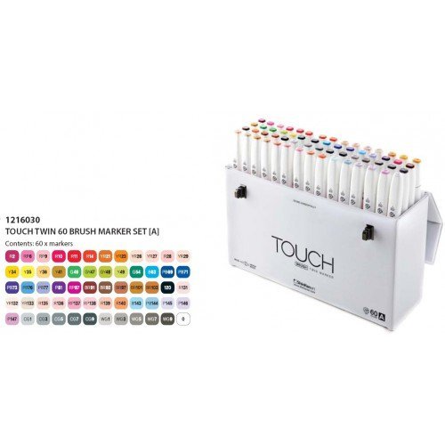 Marcadores originales Touch TWIN Brush x60